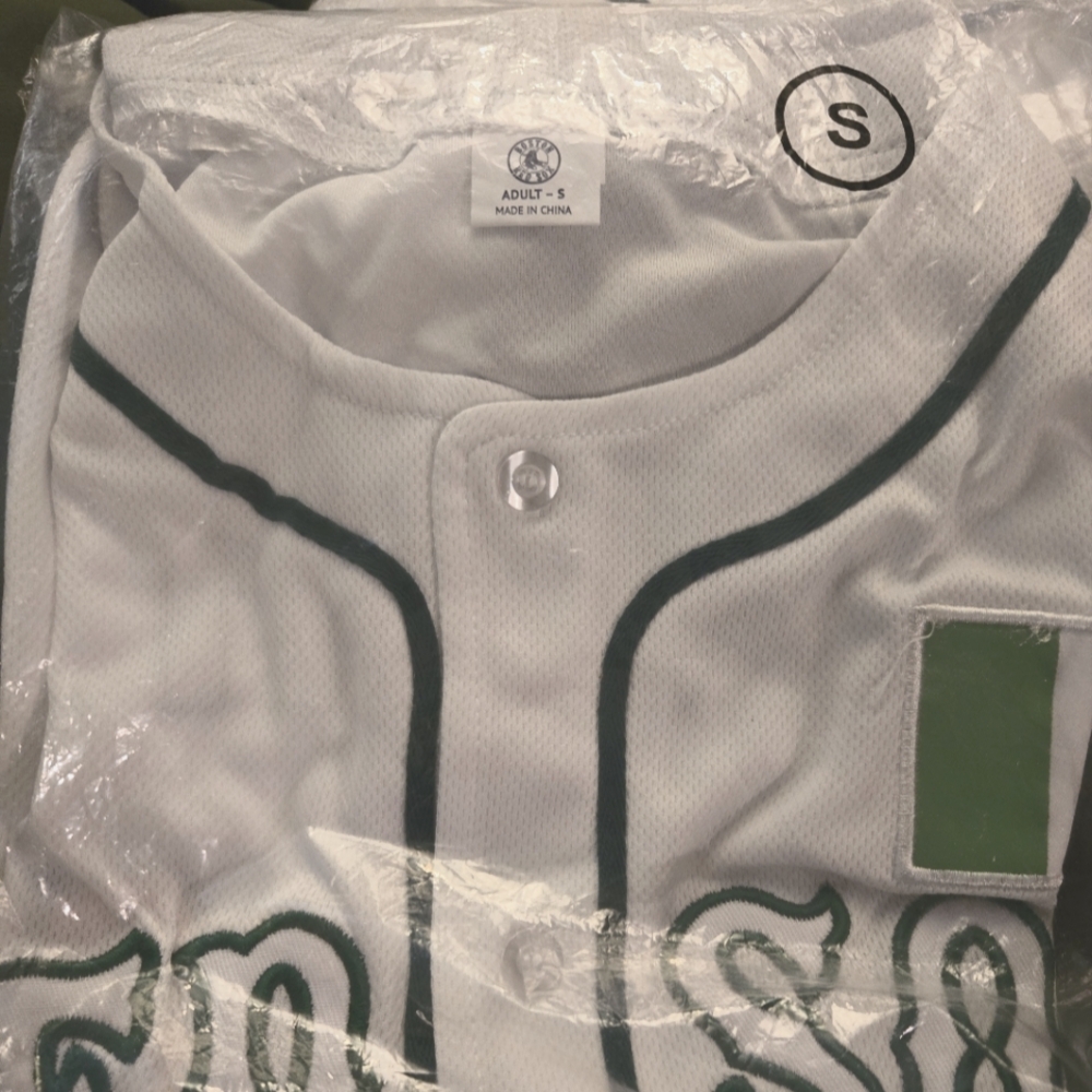 Red-Sox Irish Celebration 9/21/2024 Giveaway Fanmade Print Baseball Jersey Small
